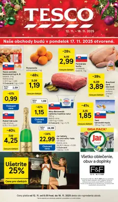 Tesco leták platný od 12.11.2025