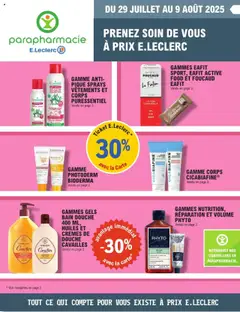 Aperçu E.Leclerc catalogue Parapharmacie valable à partir du 29/07/2025