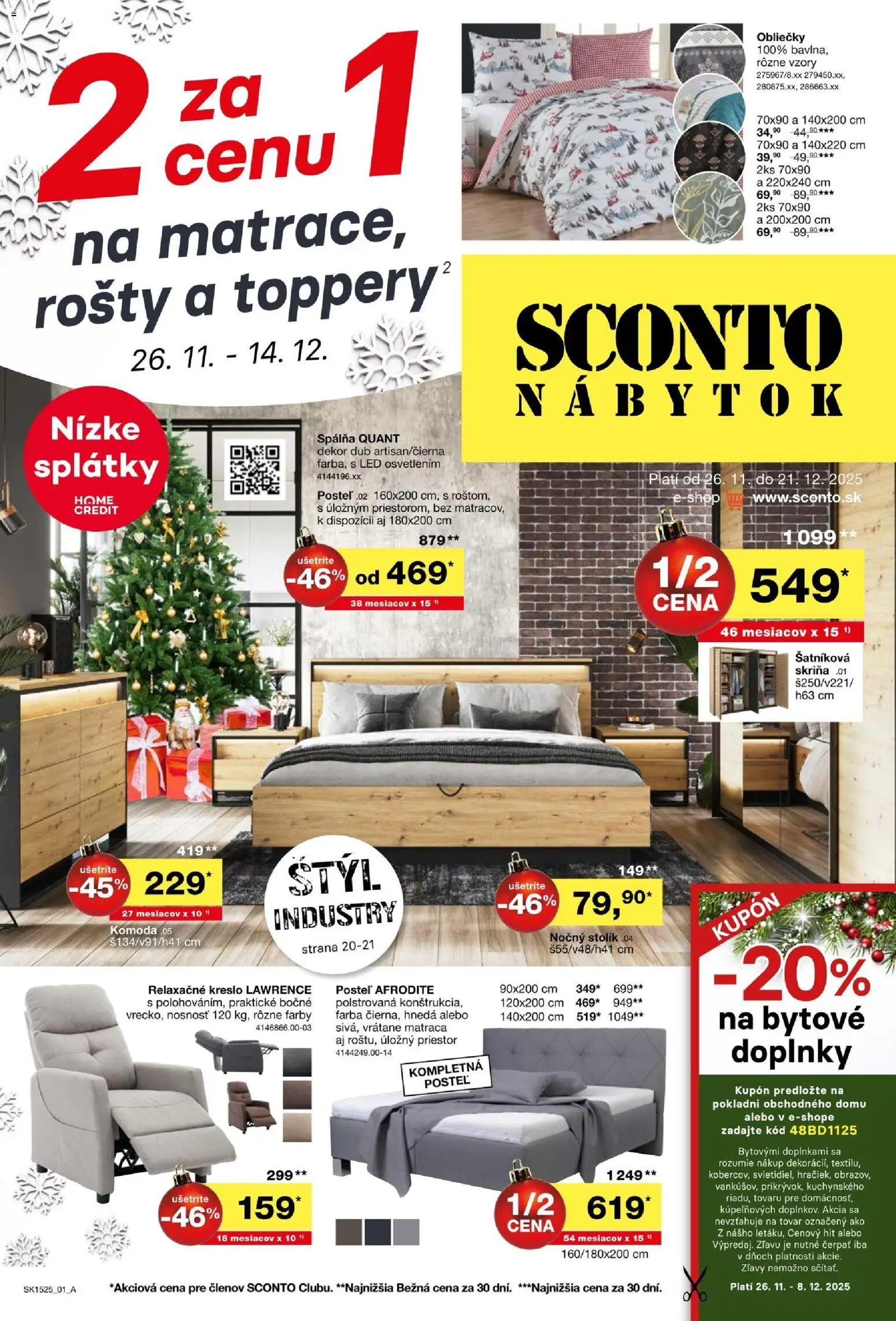 Sconto nábytok leták - strana 1- platný od 26.11.2025