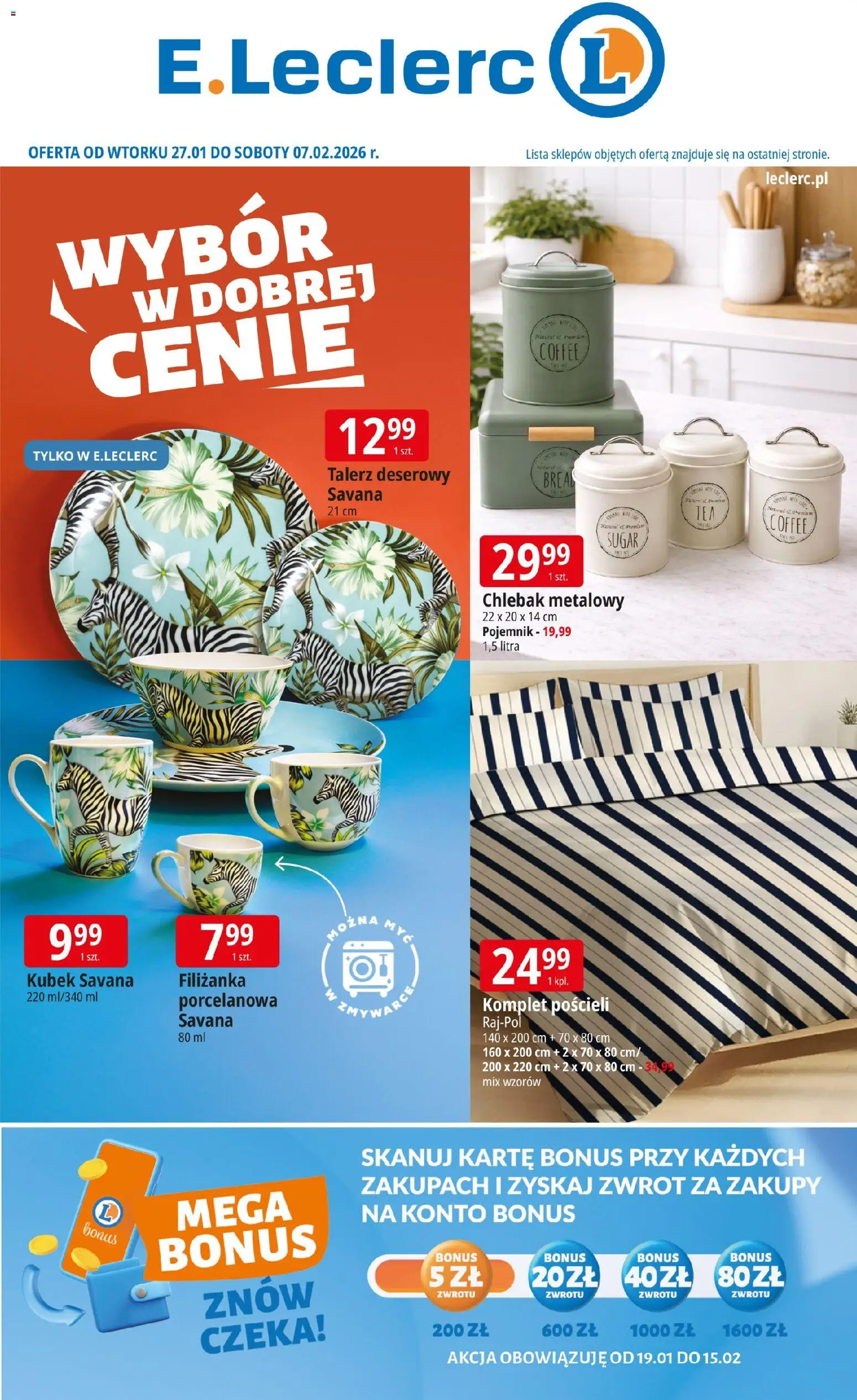 E.Leclerc Gazetka - strona 1- ważny od 27.01.2026