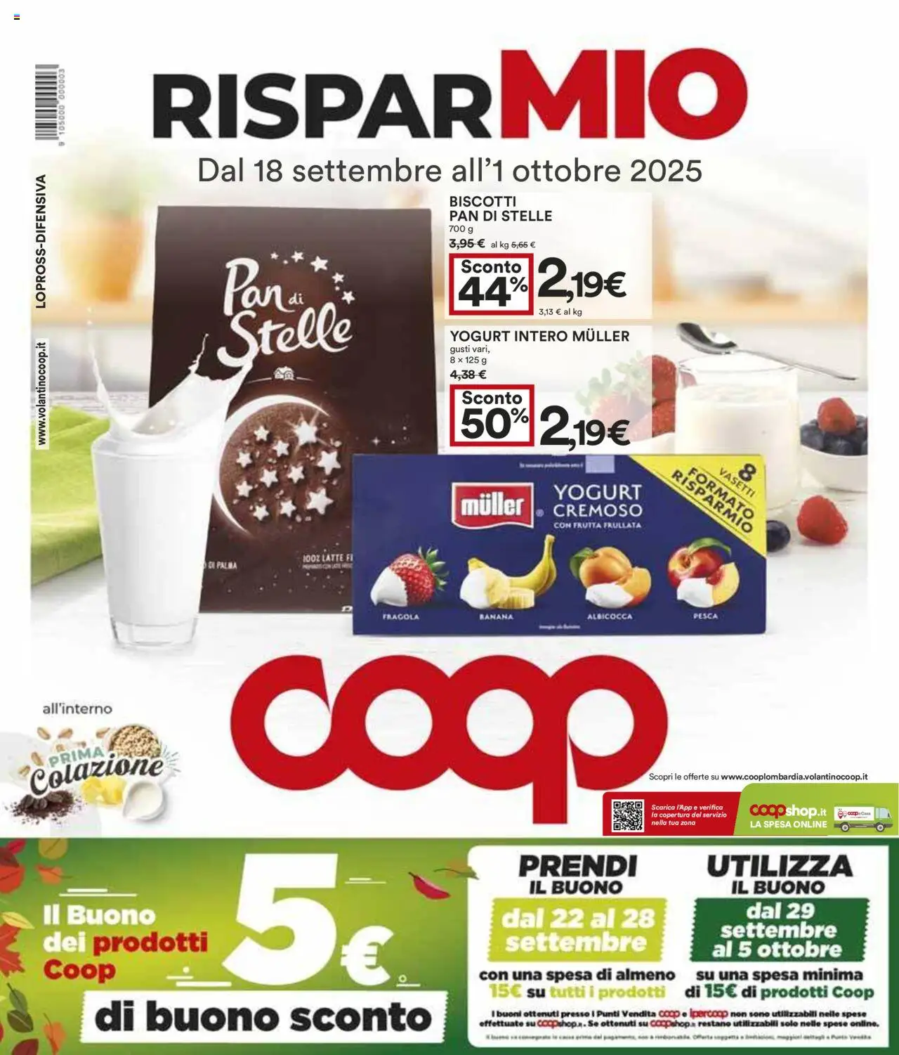 Volantino COOP	 - pagina 1 - valido dal 18/09/2025
