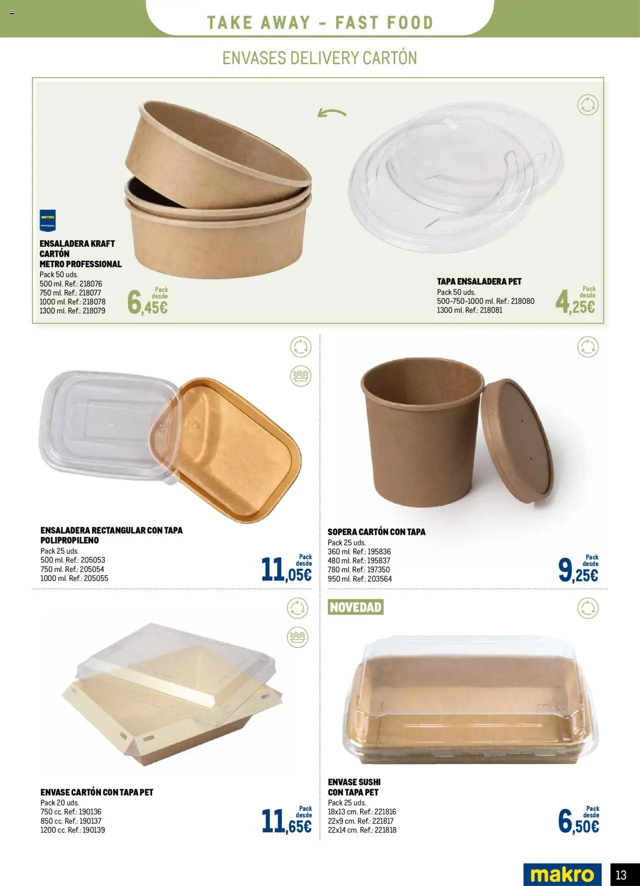 Makro - Catalogo Desechables Take Away Centro - Página de 13 - Válido desde 07/07/2025