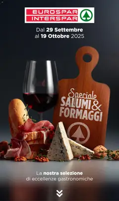 Anteprima Interspar Salumi e Formaggi catalogo valida dal 29/09/2025