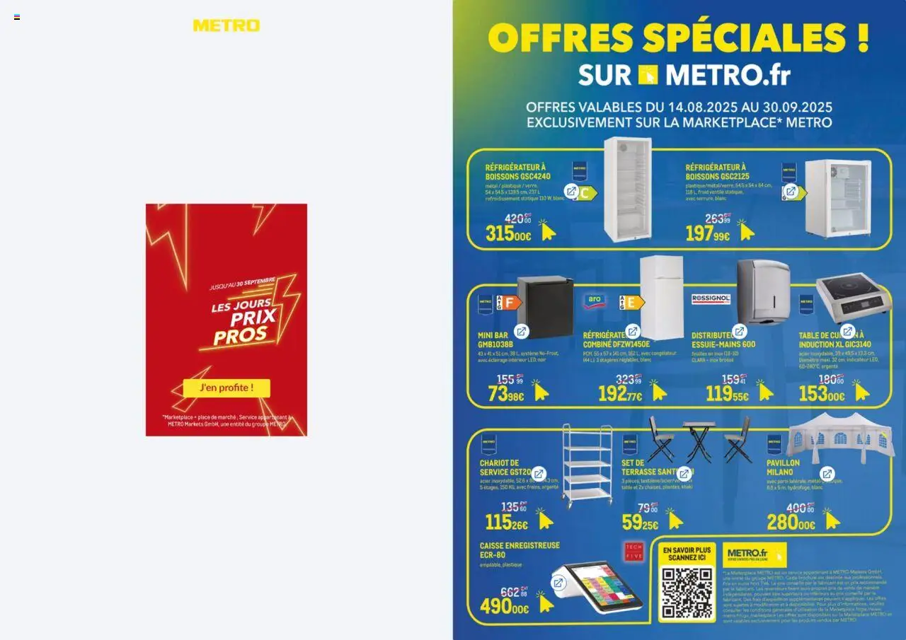METRO - Offres Spéciales - Exclusivités Marketplace - page 1 - valable à partir du 14/08/2025