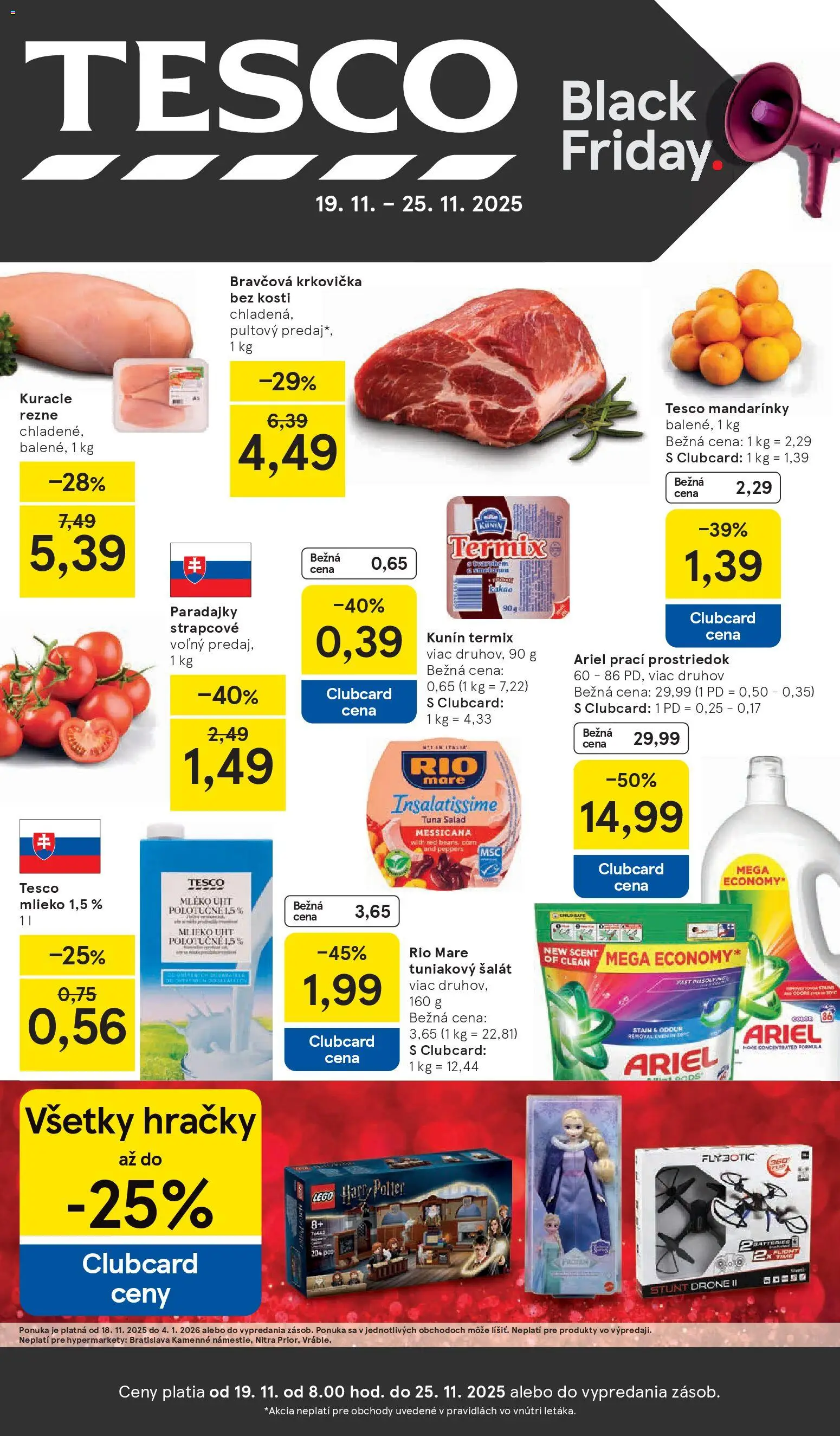 Tesco - Black Friday - strana 1- platný od 19.11.2025