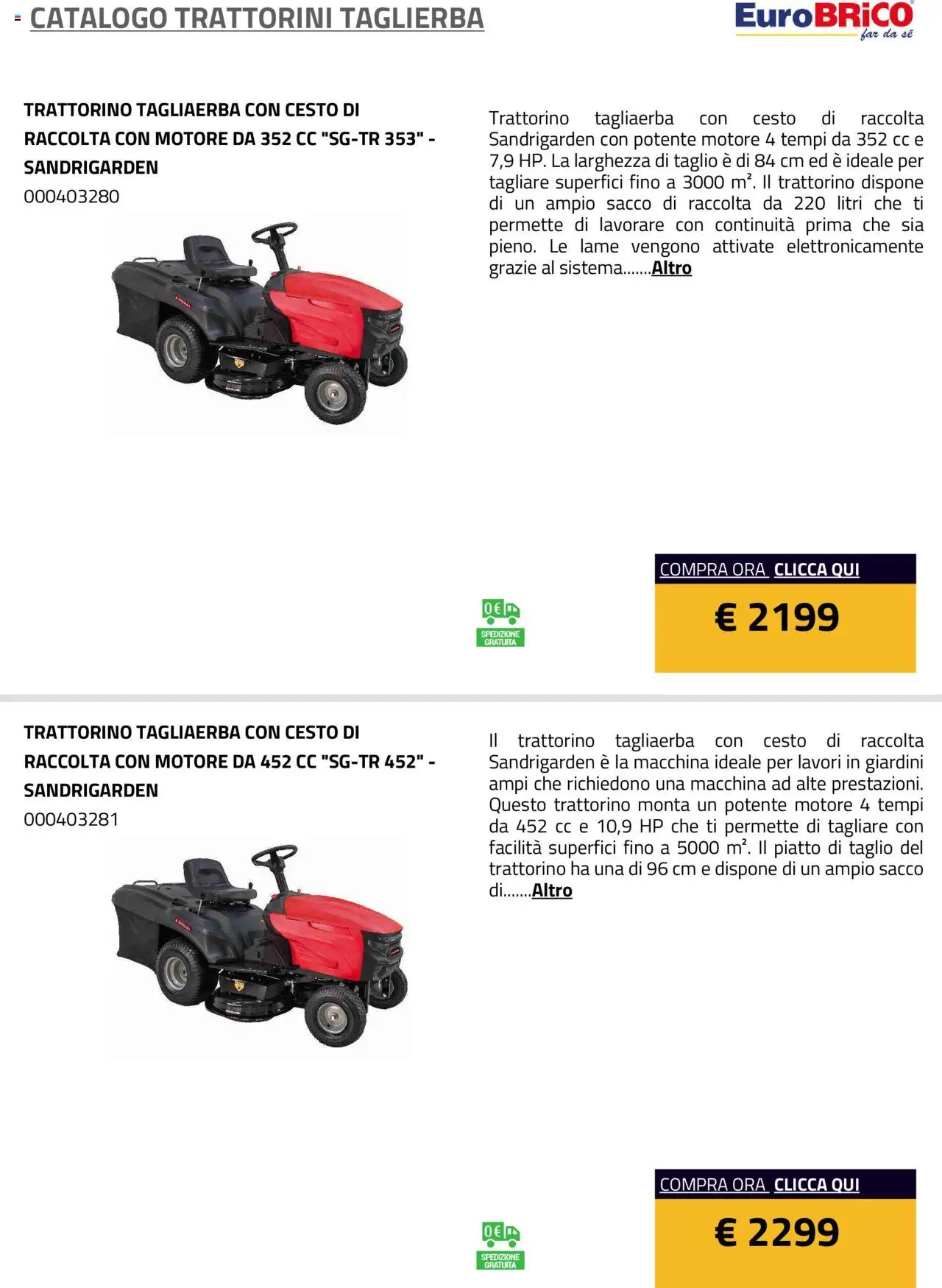 Eurobrico Trattorini Taglierba catalogo - pagina 7 - valido dal 23/07/2025