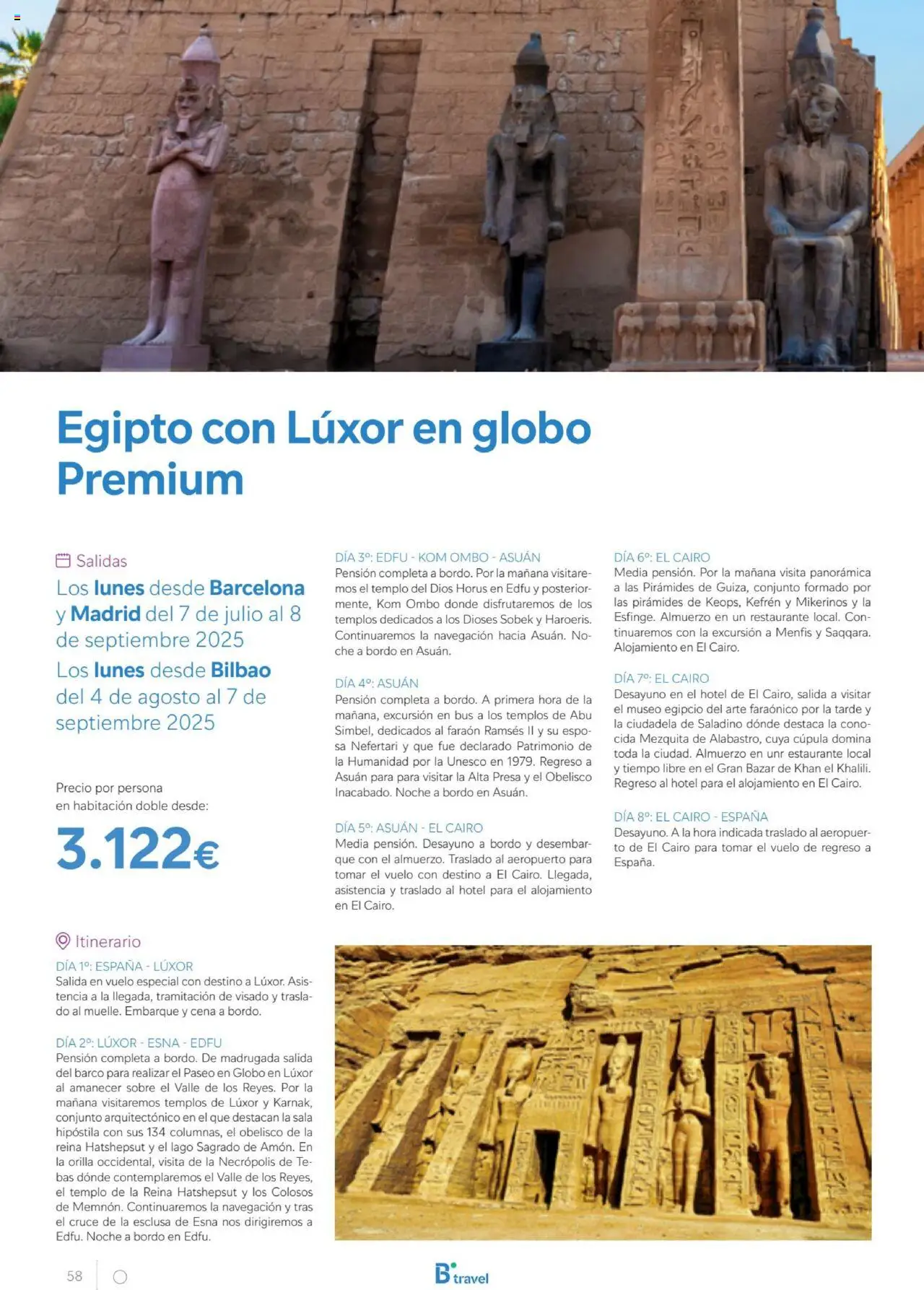 B the travel brand Egipto - Página de 58 - Válido desde 01/07/2025