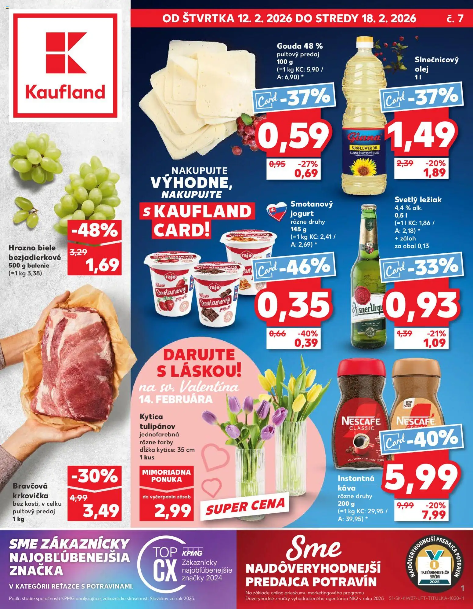 Kaufland SK Akciós újság - 1oldal - érvényes 2026.02.12.-tól