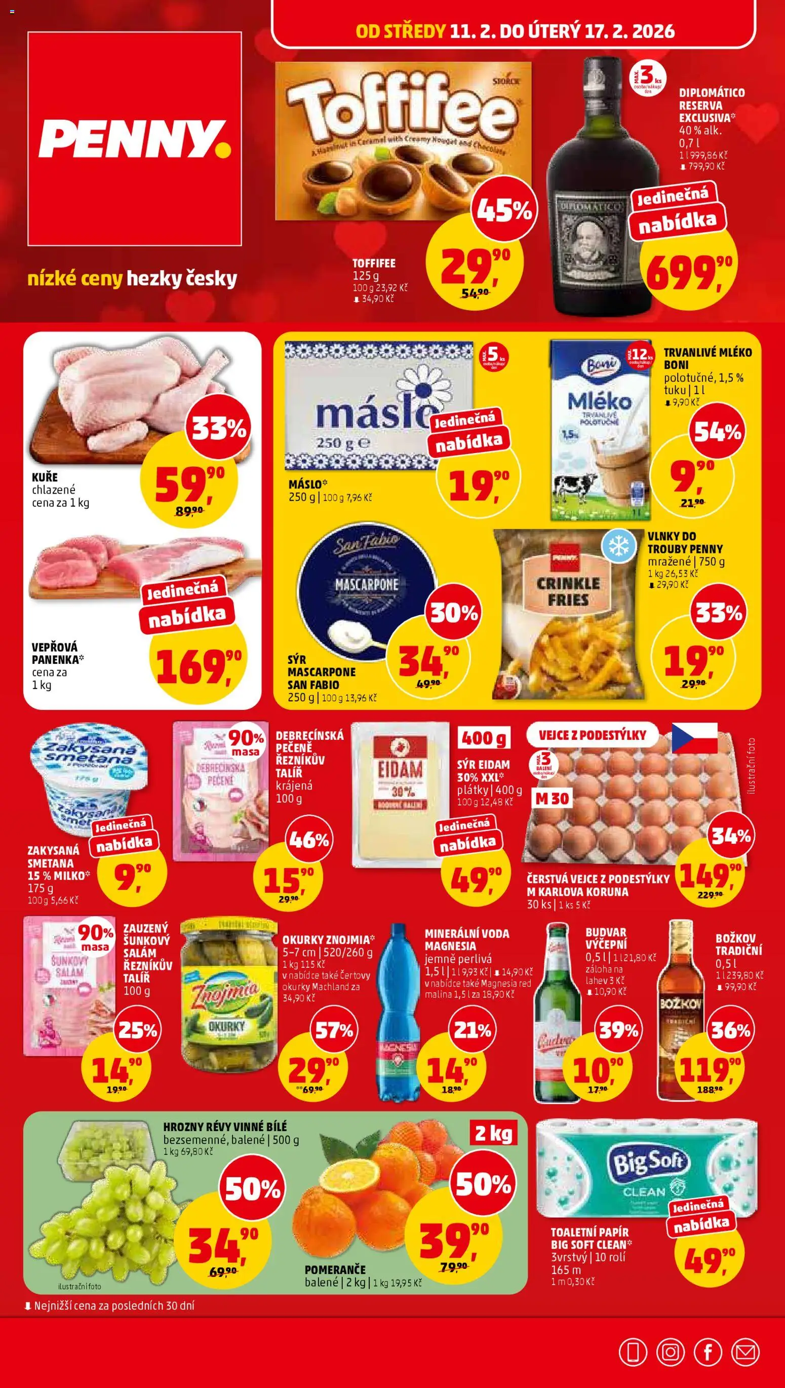 Penny Market leták - Čtvrtečník - strana 1- platný od 11.02.2026