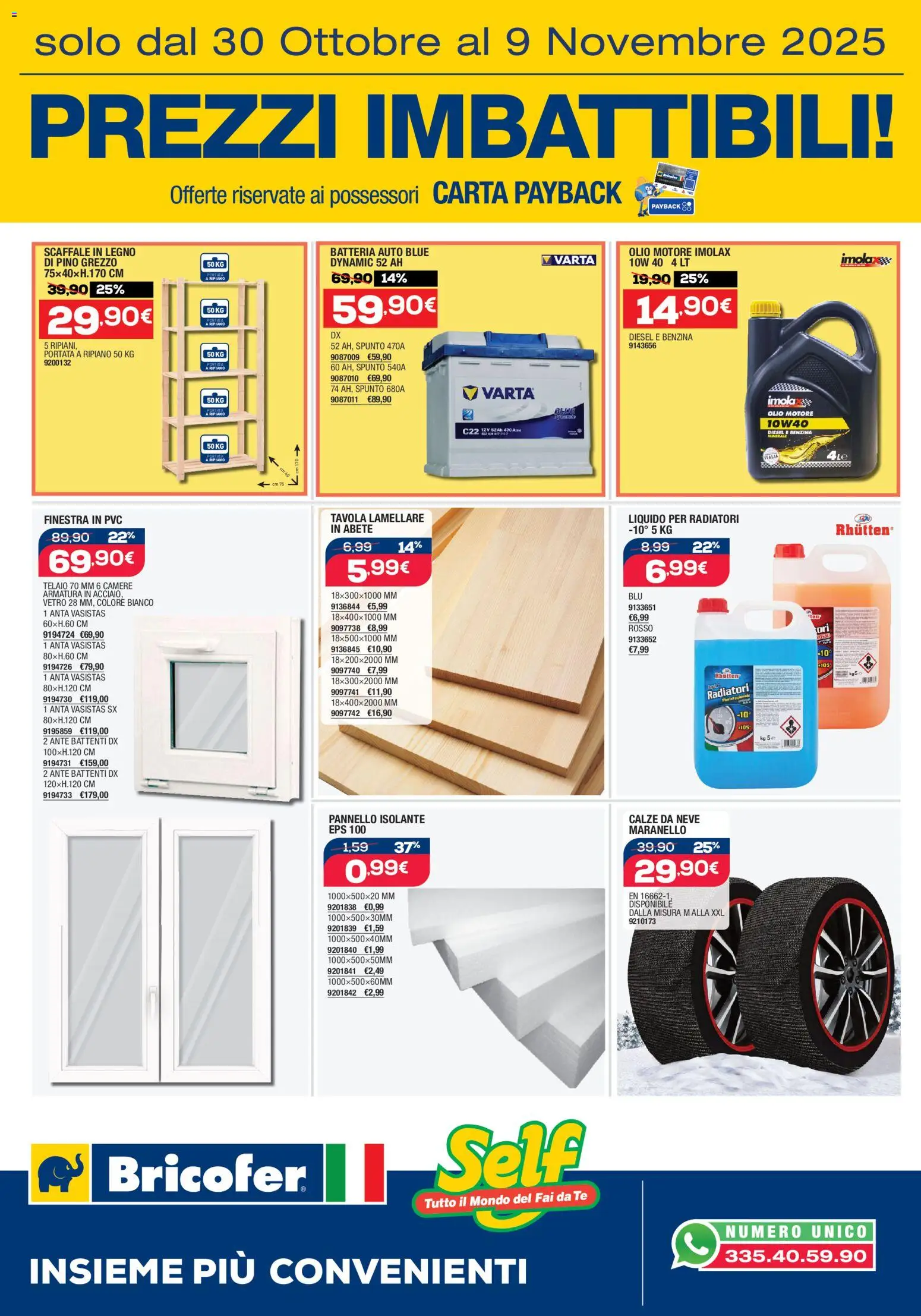 Online Catalogo Self - pagina 1 - valido dal 30/10/2025