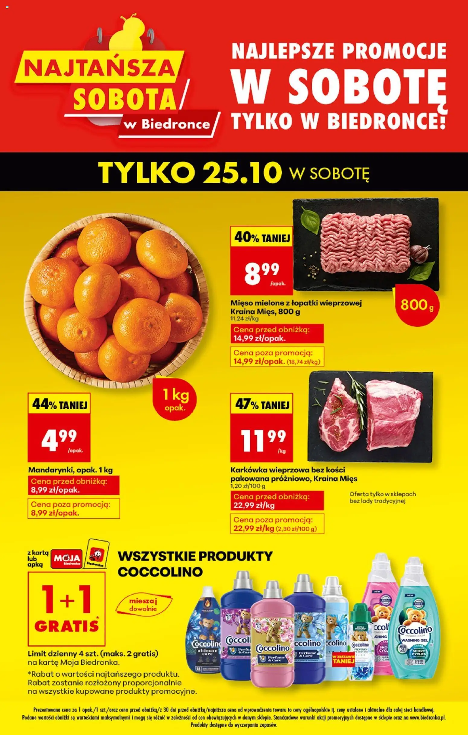 Biedronka gazetka - Najtańsza sobota - strona 1- ważny od 25.10.2025