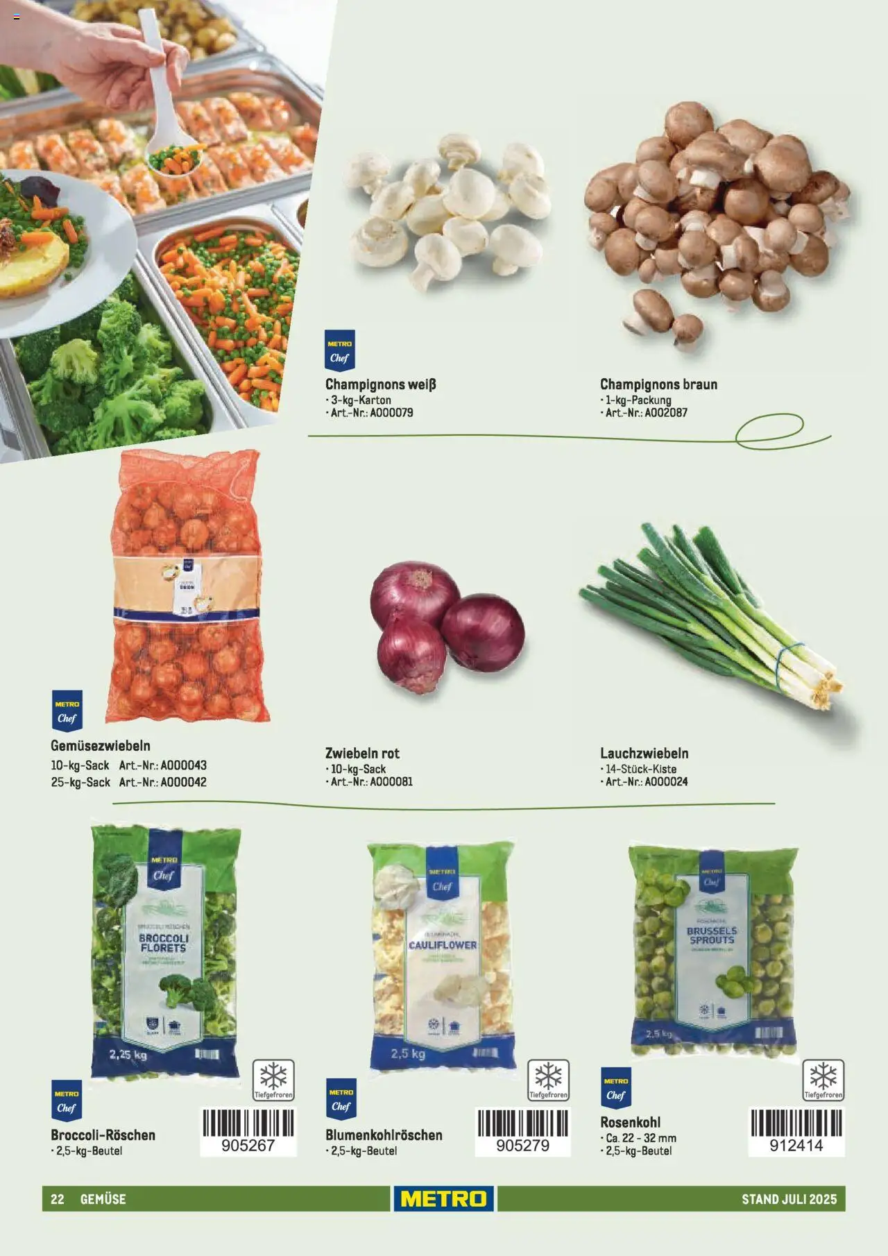 Metro - Sortimentskatalog Lieferservice - Seite 22 - gültig ab 31.07.2025