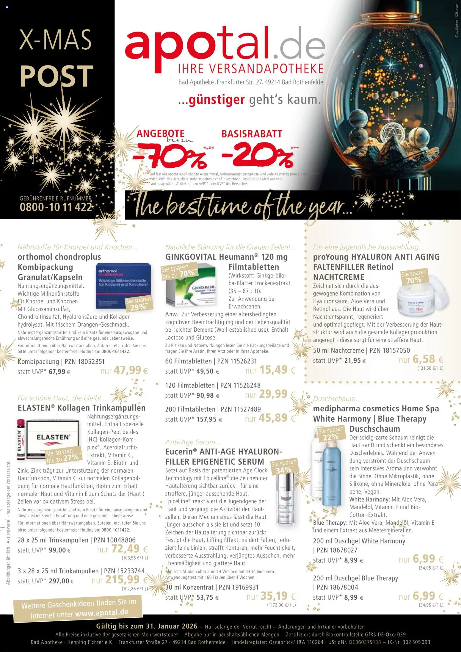 Apotal X-mas Post - Seite 1 - gültig ab 10.12.2025