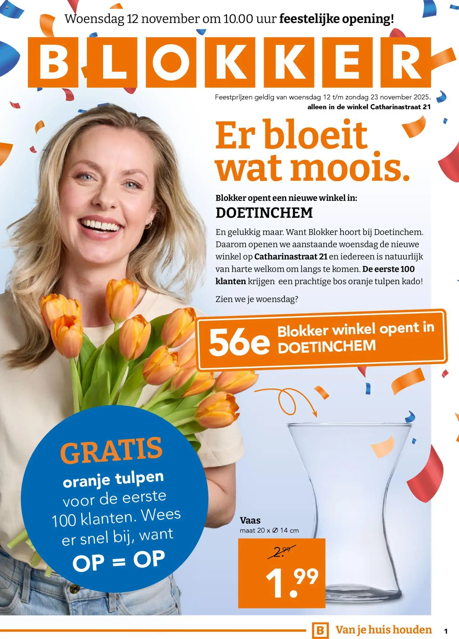 Blokker - Openingsfolder  - pagina 1- geldig vanaf 12-11-2025