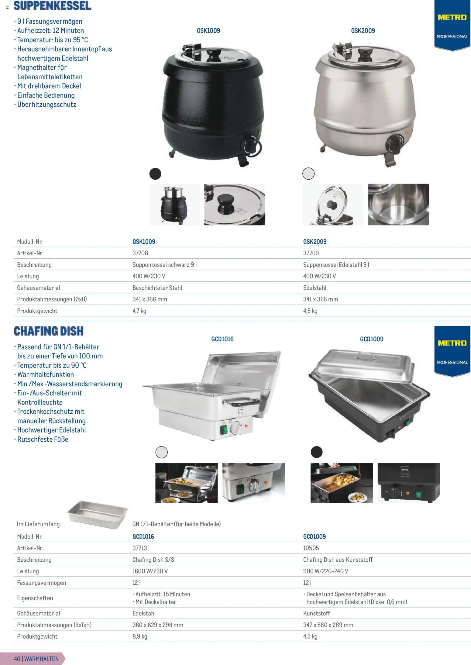Metro Gastrogeräte - page 40- valid from 23.02.2026