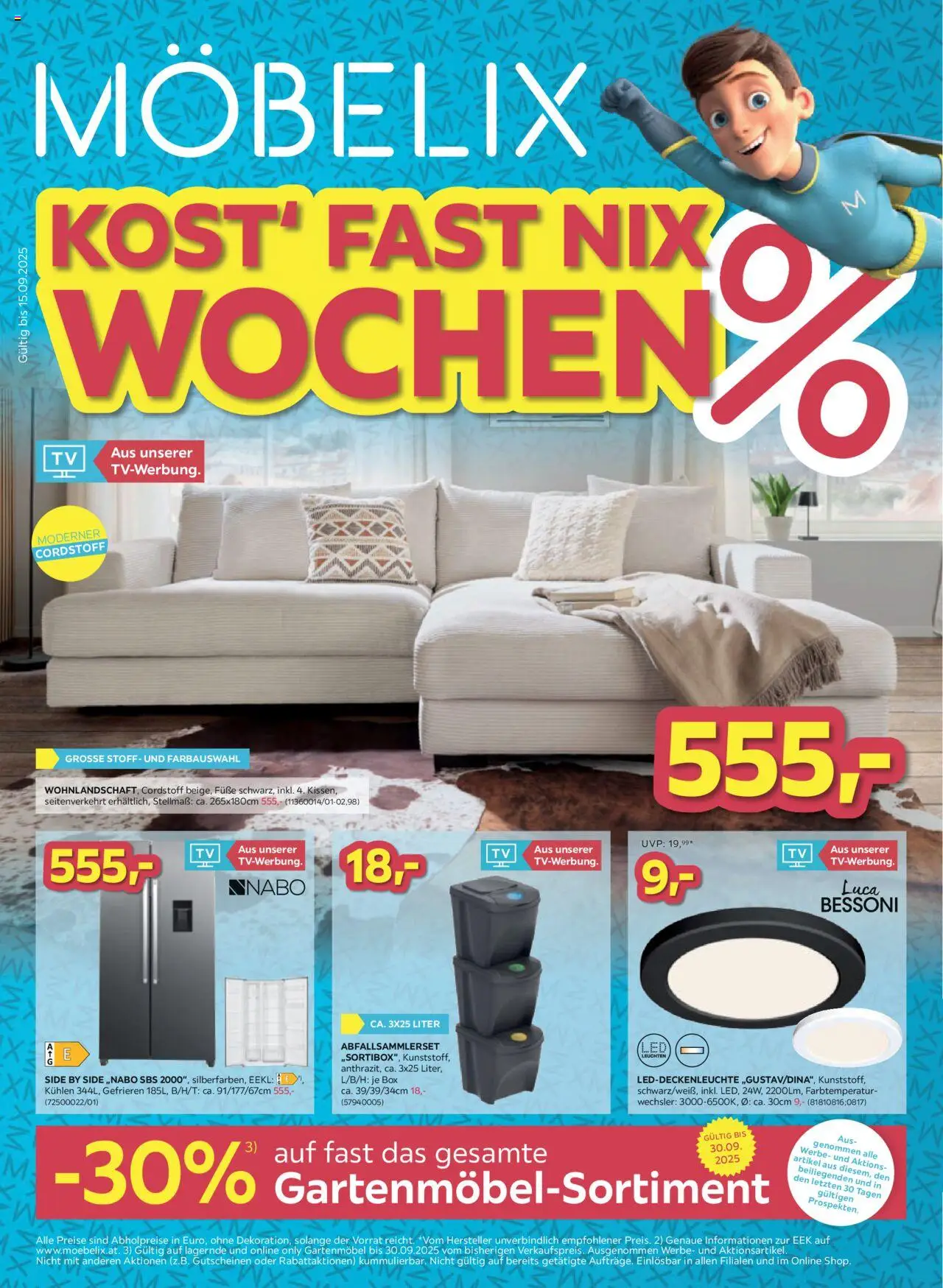 Möbelix Angebote - Seite 1- gültig ab 09.09.2025