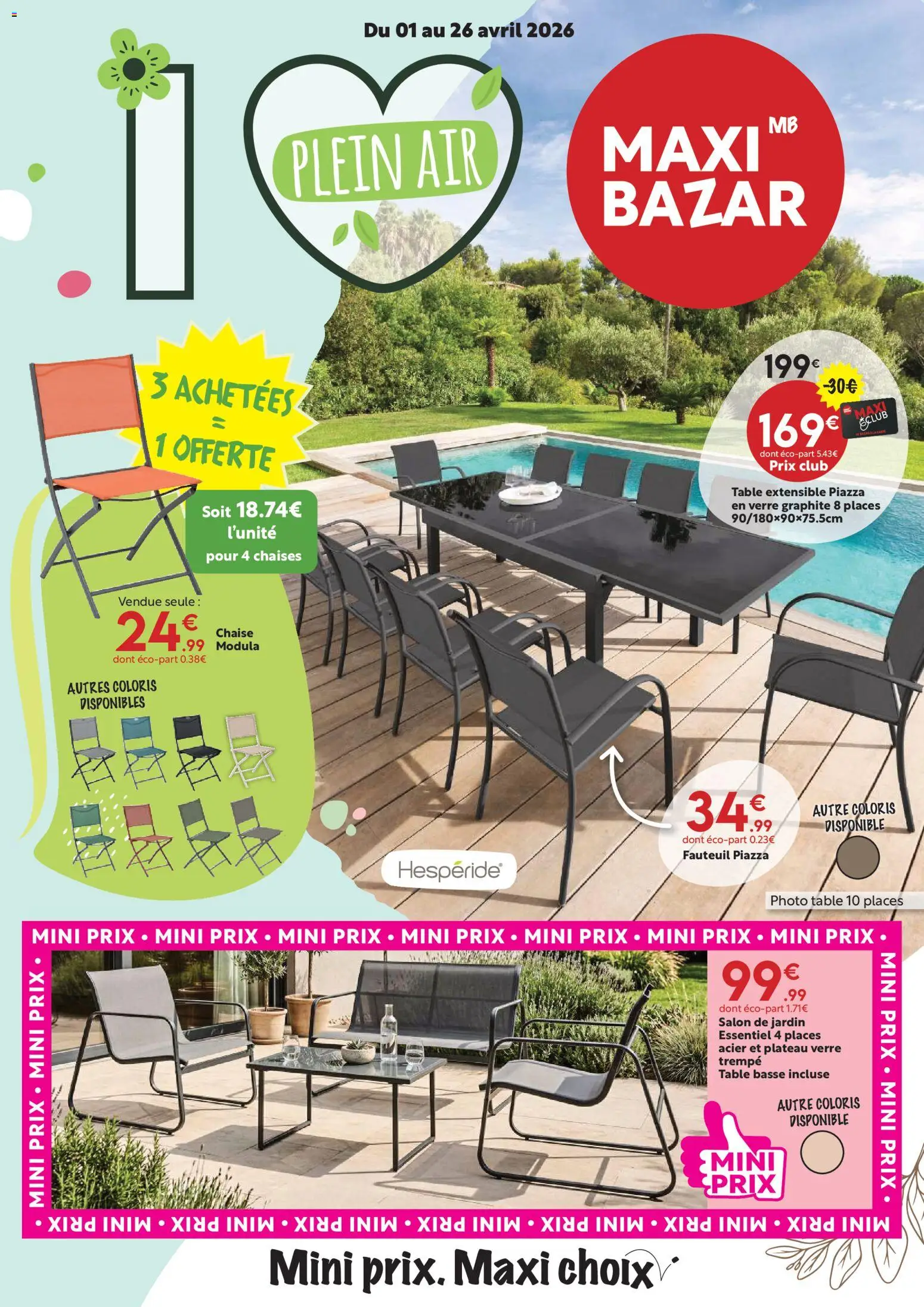 Maxi Bazar catalogue - page 1 - valable à partir du 01/04/2026