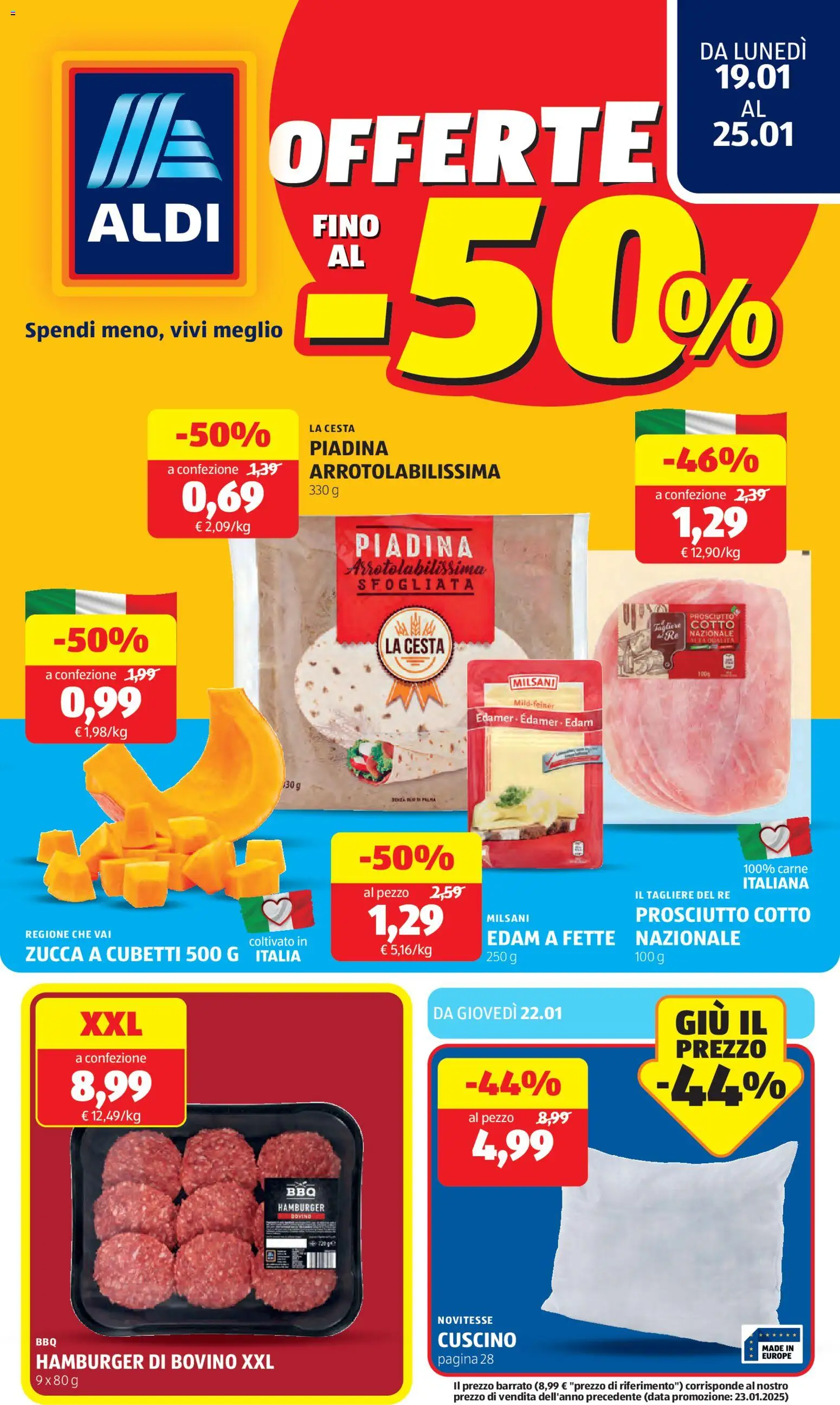 Volantino Aldi	 - pagina 1 - valido dal 19/01/2026