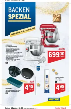 Vorschau Metro Backen Spezial gültig ab 30.10.2025