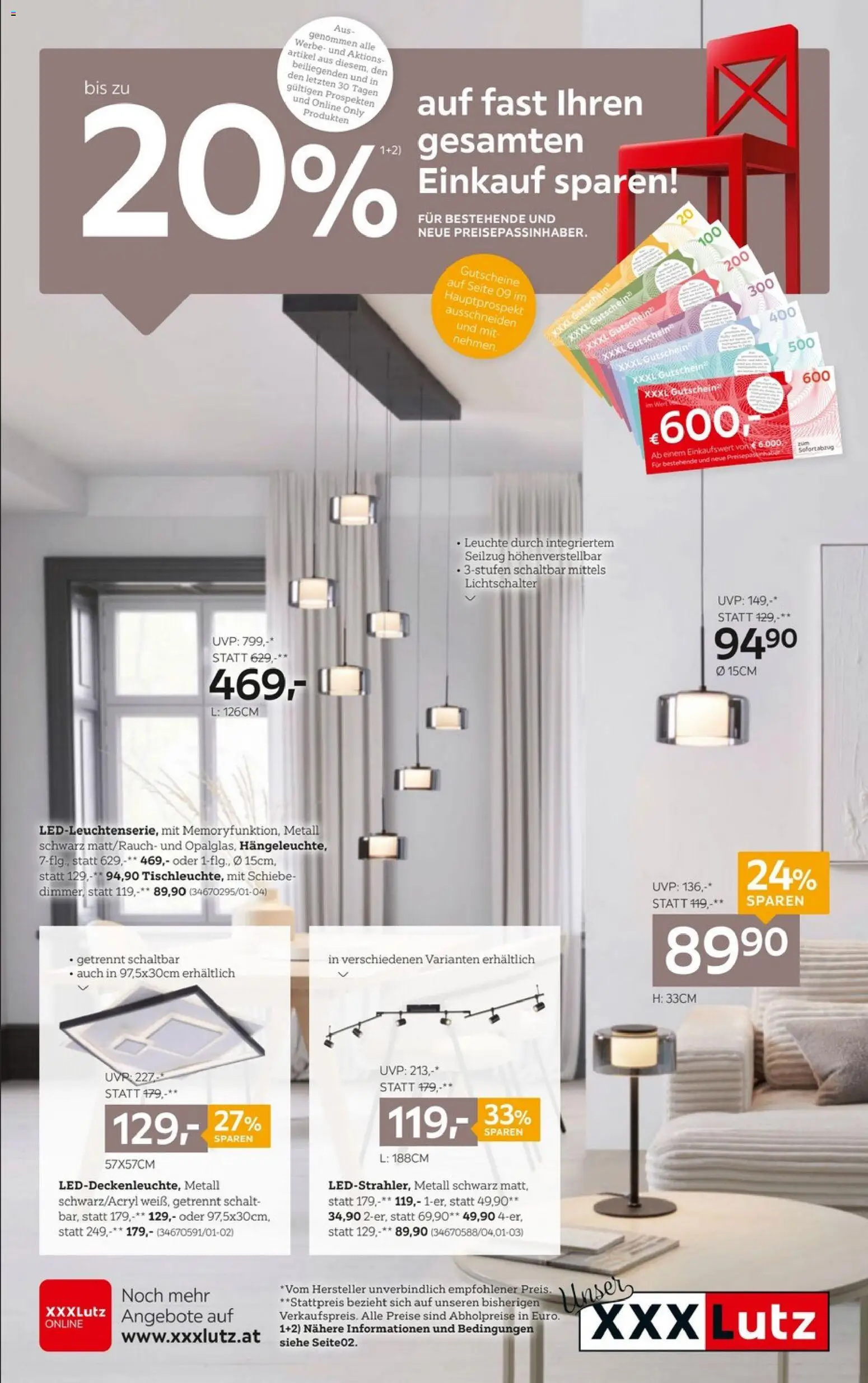 XXXLutz 20% Einkauf Sparen - Seite 1- gültig ab 05.01.2025