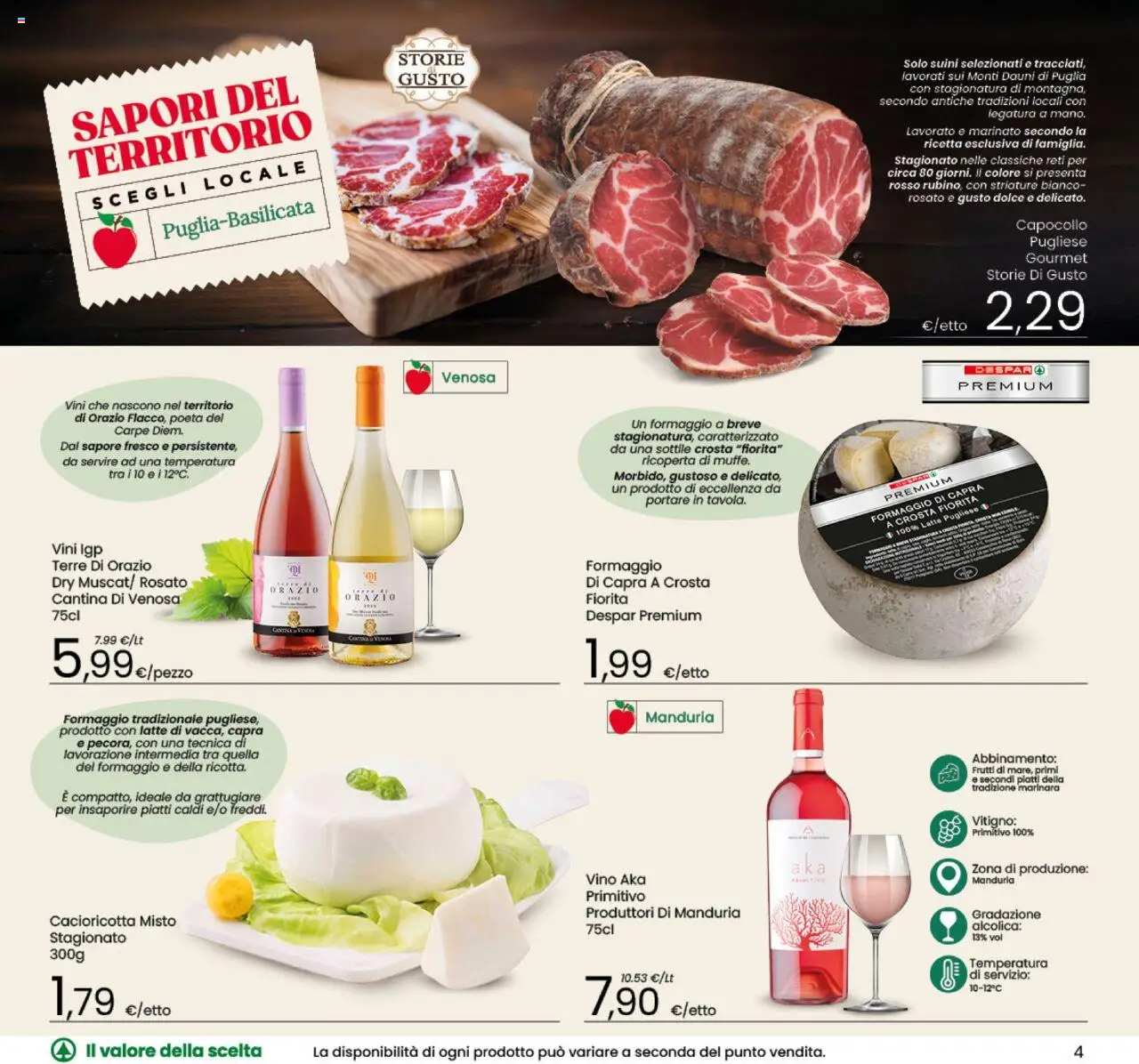 Eurospar Sapori catalogo - pagina 4 - valido dal 15/07/2025