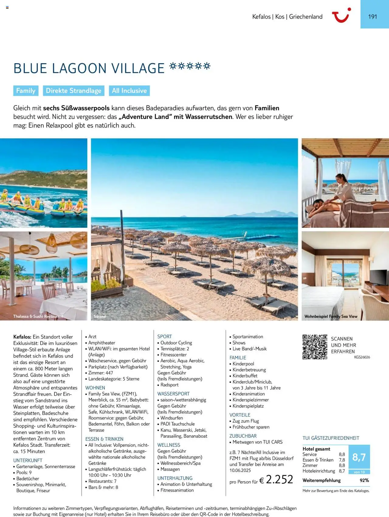 TUI  Südeuropa & Nordafrika 2025/26 - Seite 191 - gültig ab 01.01.2025
