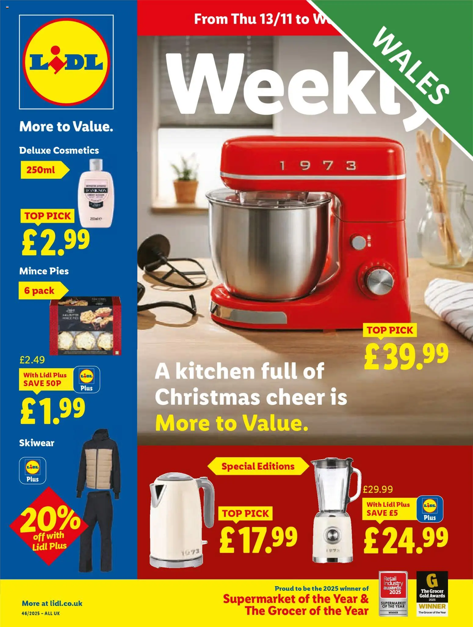 Lidl - Lidl Weekly Wales - page 1- valid from 13/11/2025