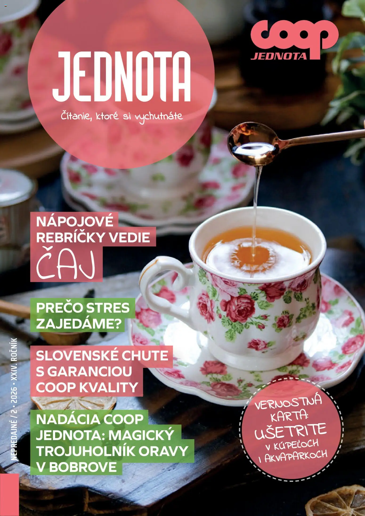 COOP Jednota časopis - strana 1- platný od 01.02.2026