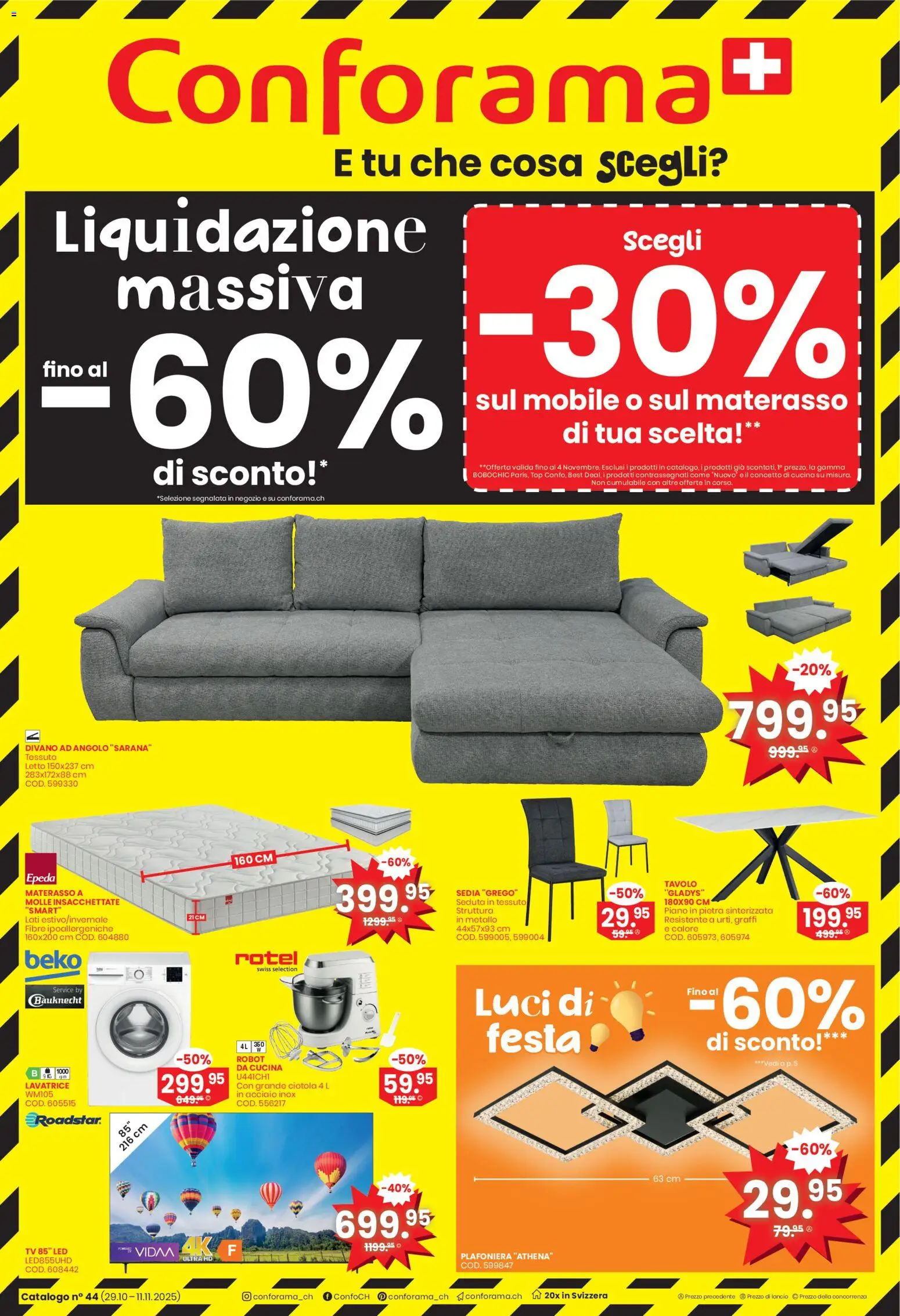 Conforama Aktionen IT - Seite 1- gültig ab 29.10.2025