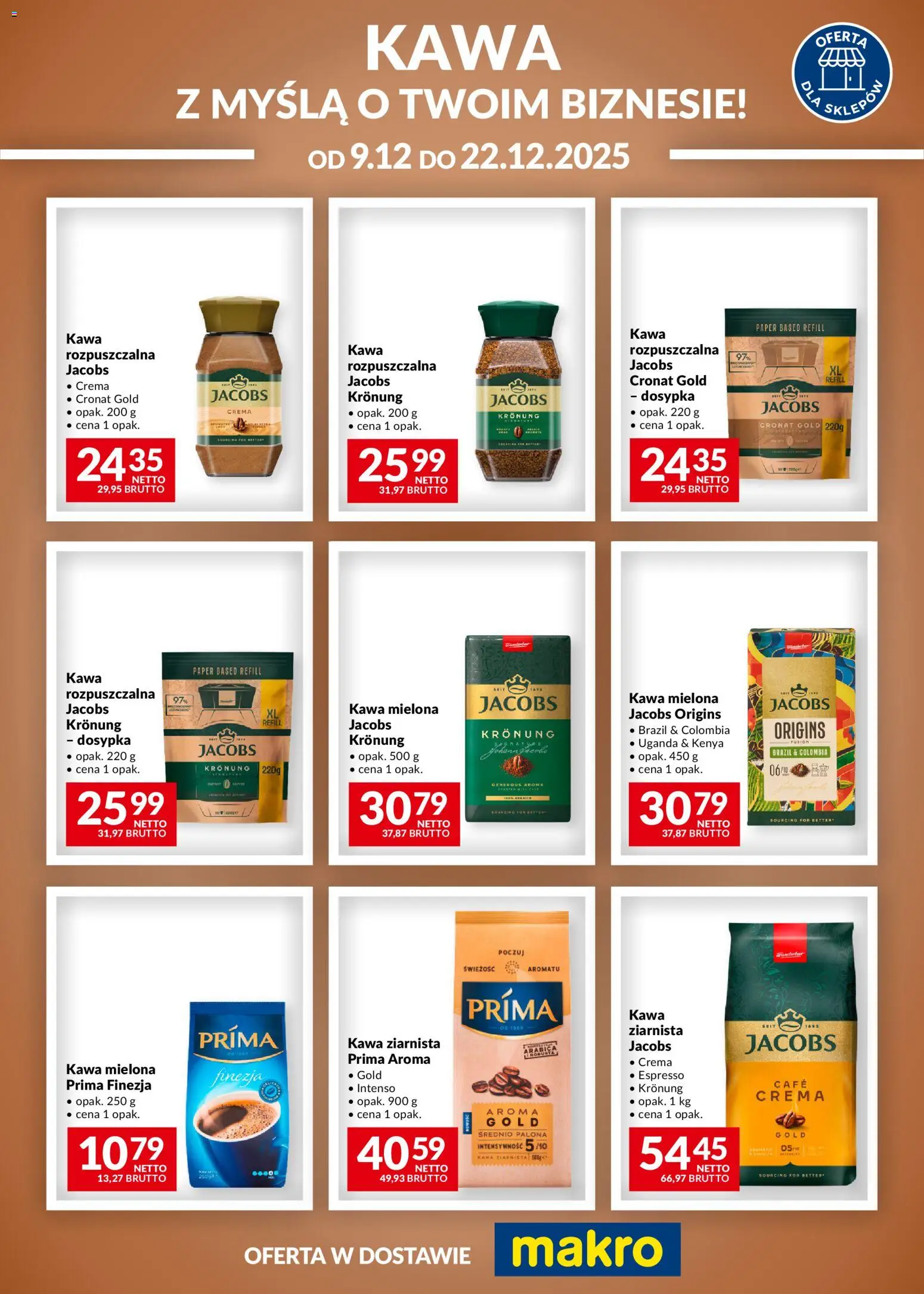 Makro Gazetka - Kawa - strona 1- ważny od 09.12.2025