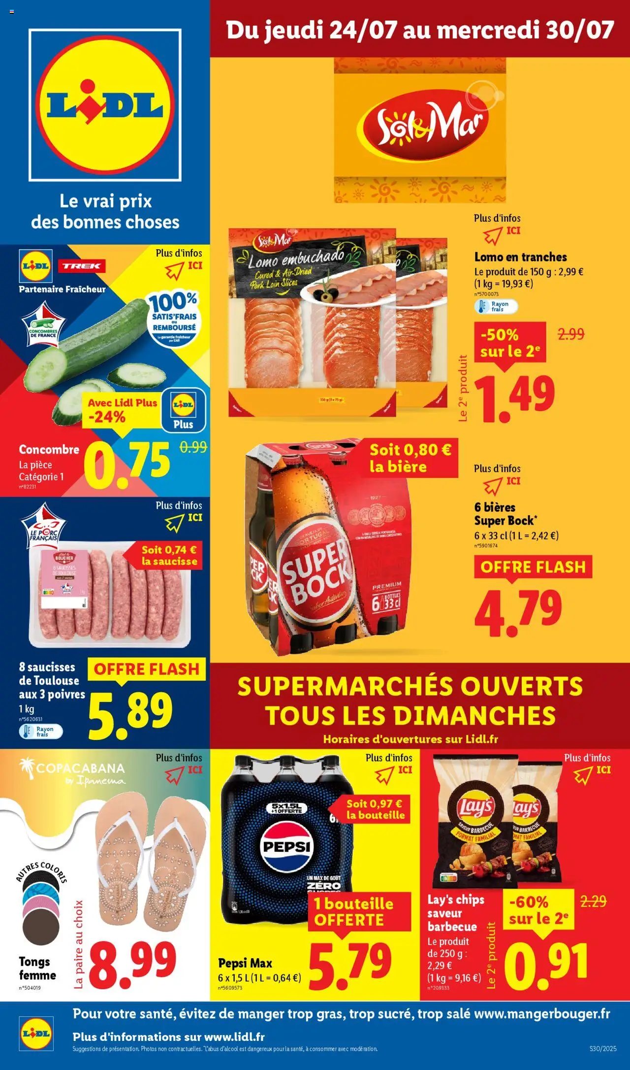 LIDL catalogue semaine 29 - page 1 - valable à partir du 24/07/2025