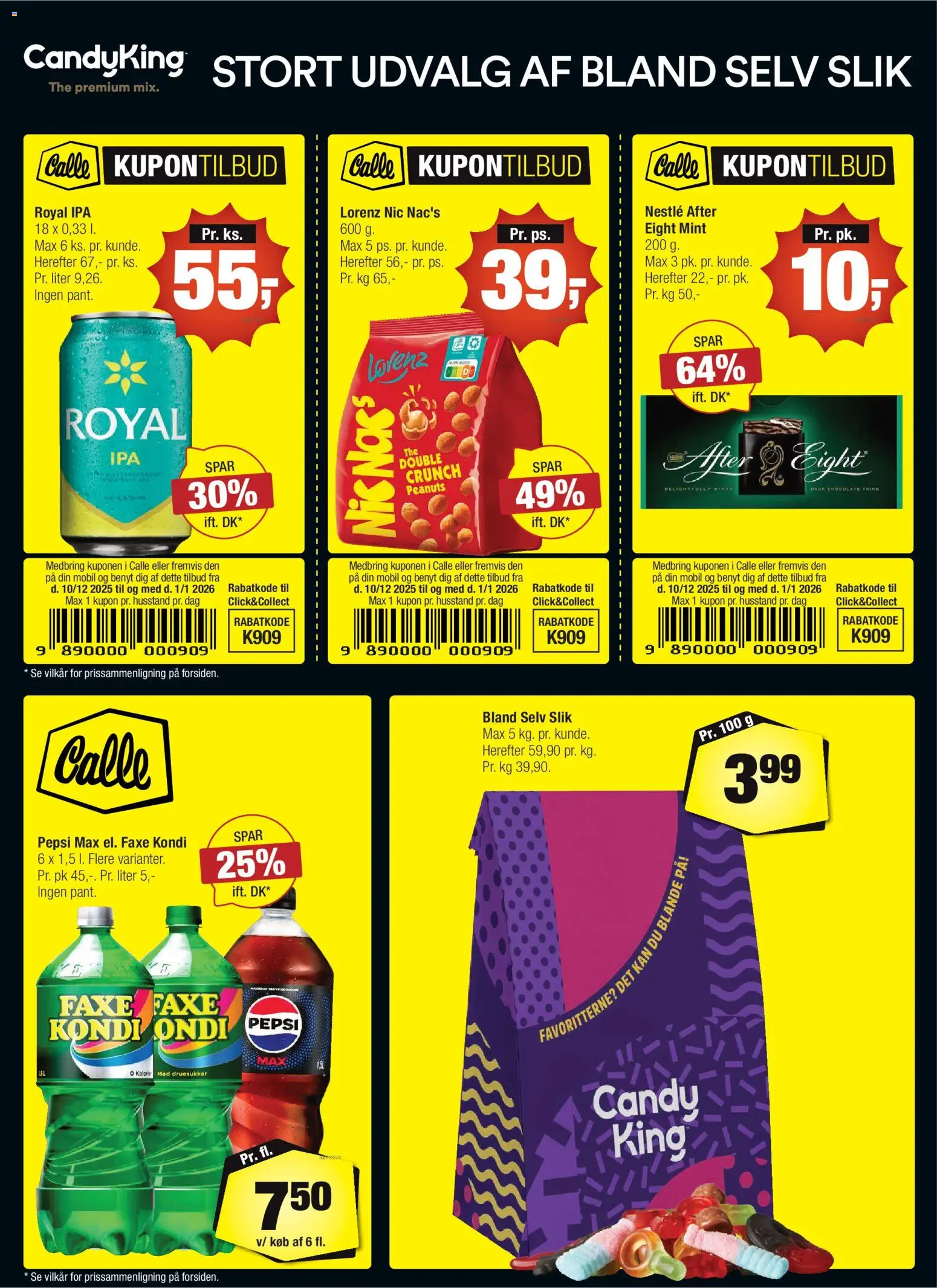 Calle - Danske kupontilbud - side 1- gyldig fra 10/12/2025