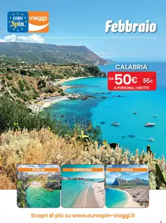 Anteprima Eurospin Viaggi Sud catalogo valida dal 11/02/2026