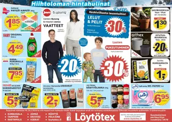 Esikatselu Löytötex tarjoukset voimassa alkaen 18/02/2026