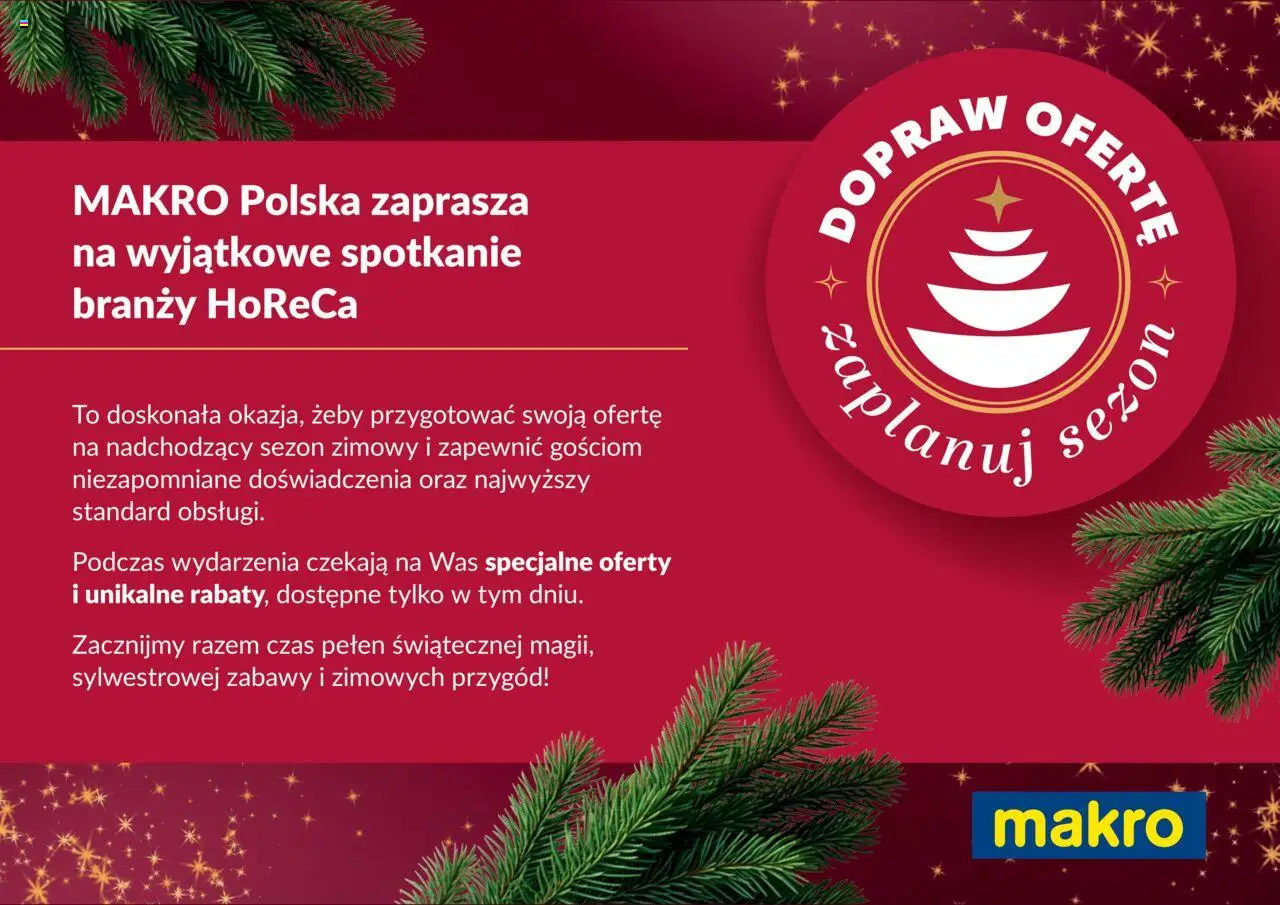 Makro Gazetka - Zaproszenie na wydarzenie Dopraw ofertę Kraków - strona 1- ważny od 21.10.2025