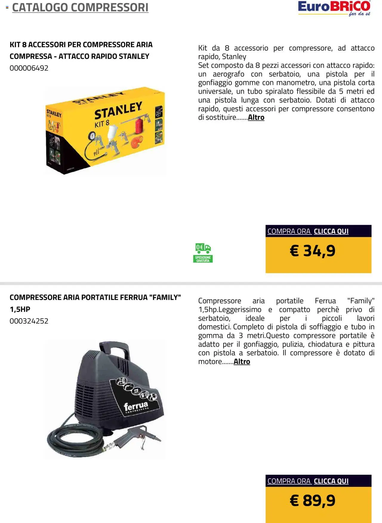 Eurobrico Compressori catalogo - pagina 16 - valido dal 23/07/2025
