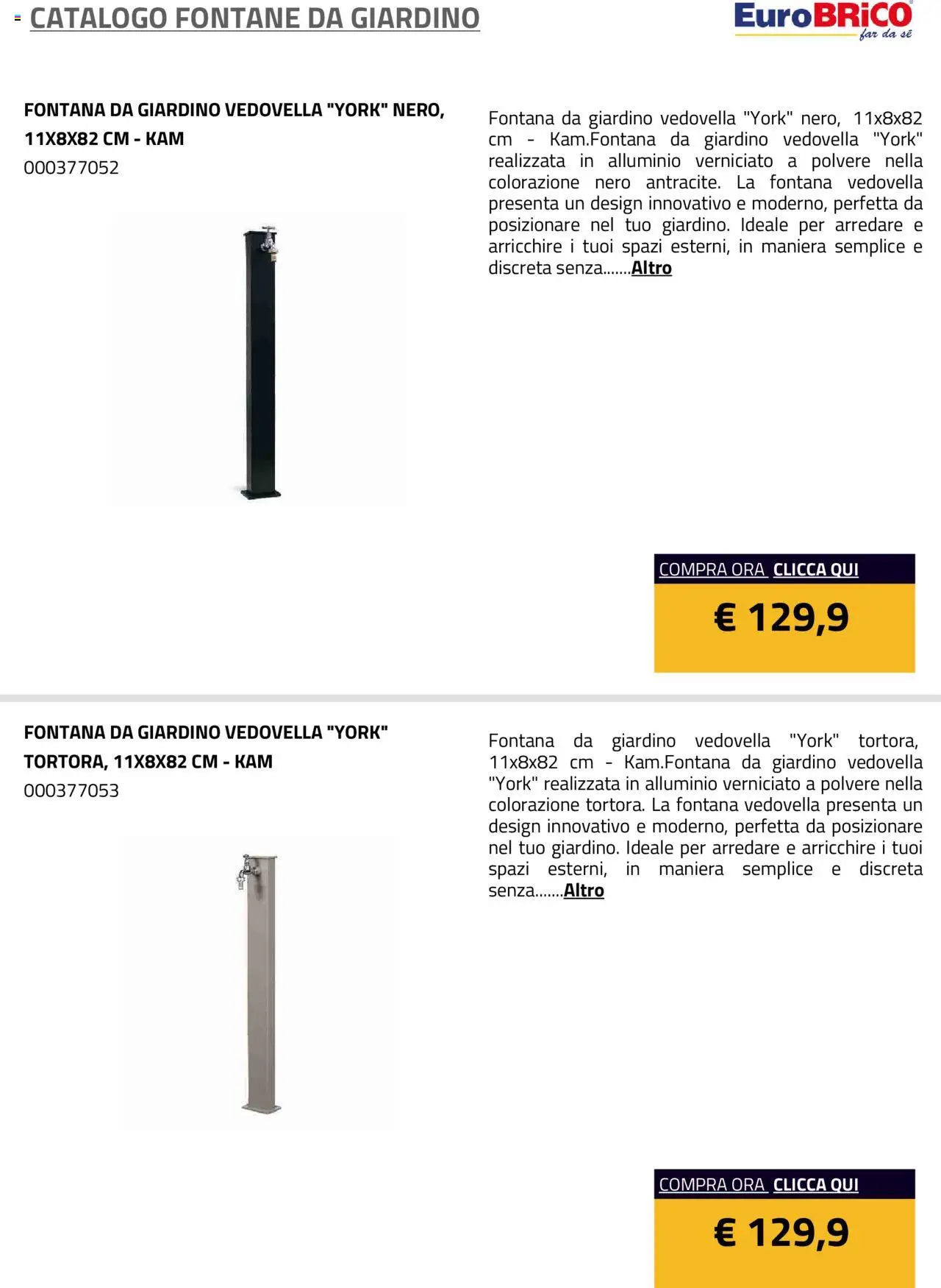 Eurobrico Fontane da Giardino catalogo - pagina 9 - valido dal 23/07/2025
