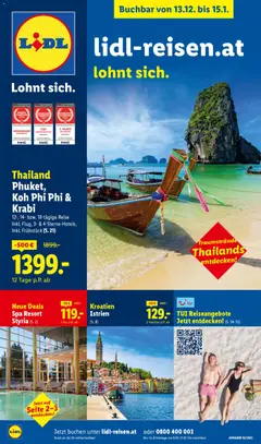 Vorschau Lidl Dezember/Jänner/ Reise - Highlights gültig ab 13.12.2025