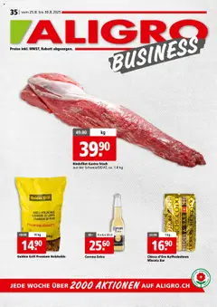 Vorschau Aligro Aktionen Business Chavannes, Matran, Genf, Sitten gültig ab 25.08.2025