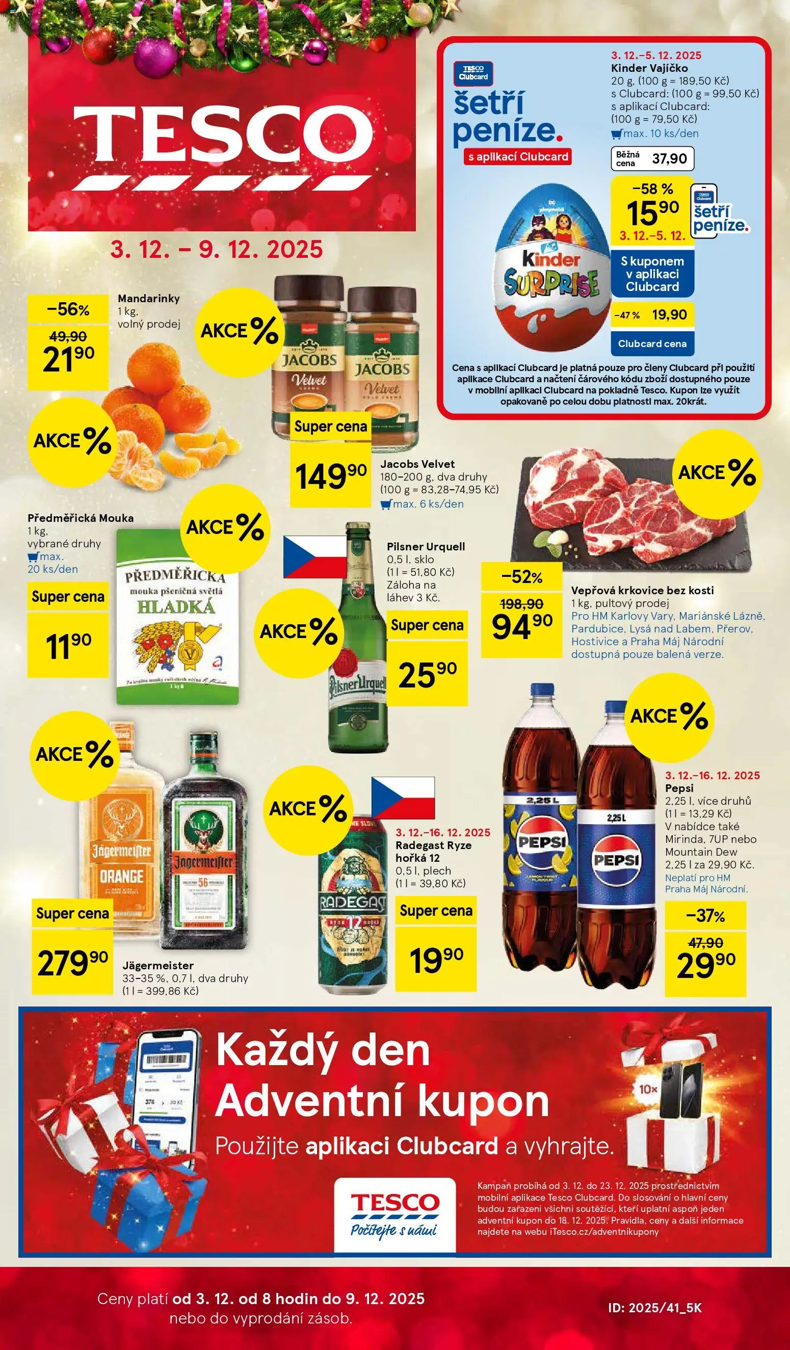 Tesco leták - Hypermarket - strana 1- platný od 03.12.2025