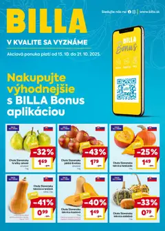 Billa leták platný od 15.10.2025