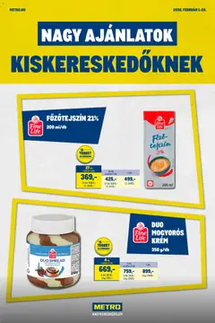 Előnézet Metro - Nagy Ajánlatok Kiskereskedőknek érvényes 2026.02.01.-tól