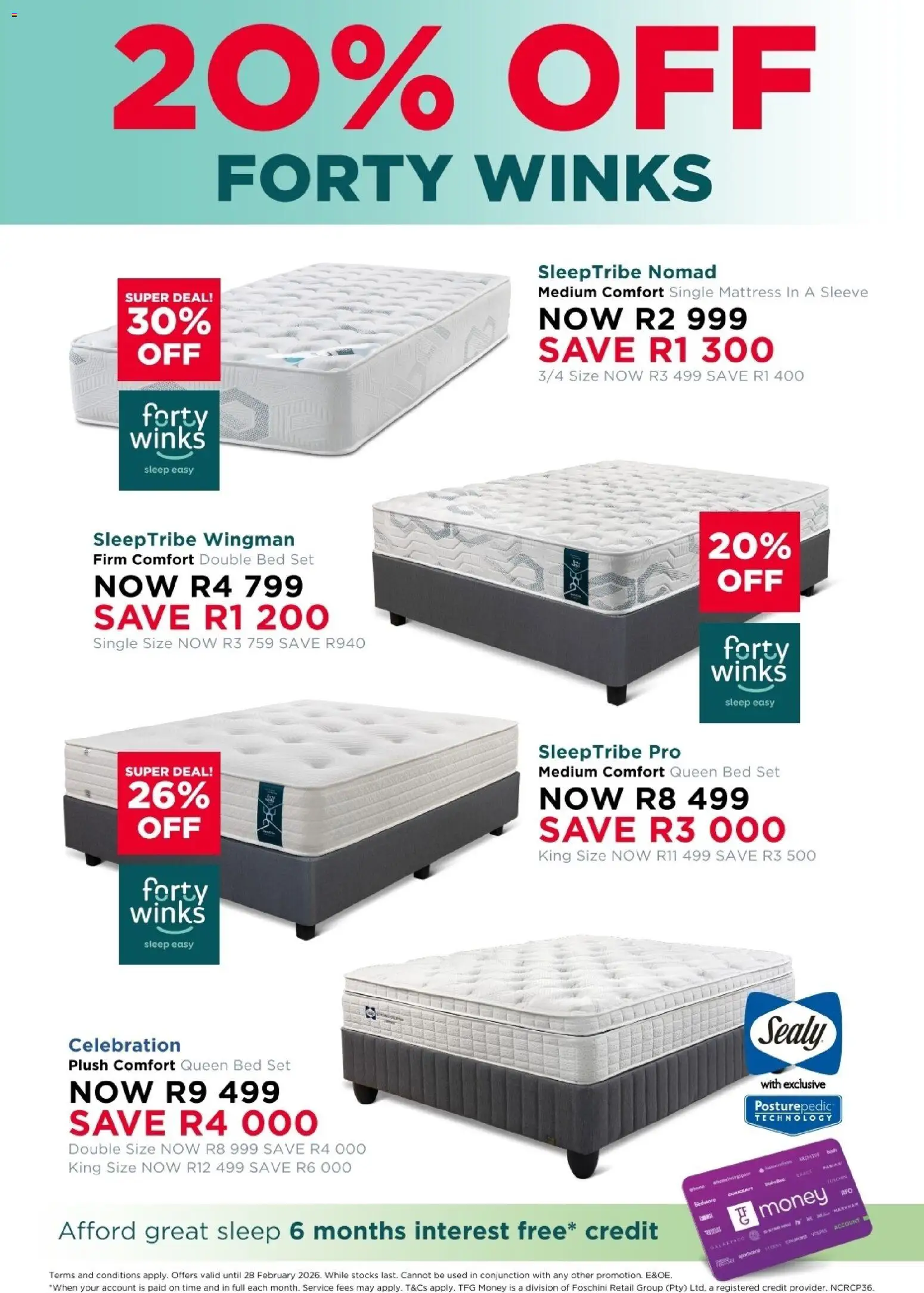 Dial-a-Bed Specials - page 1- valid from 01/01/2026