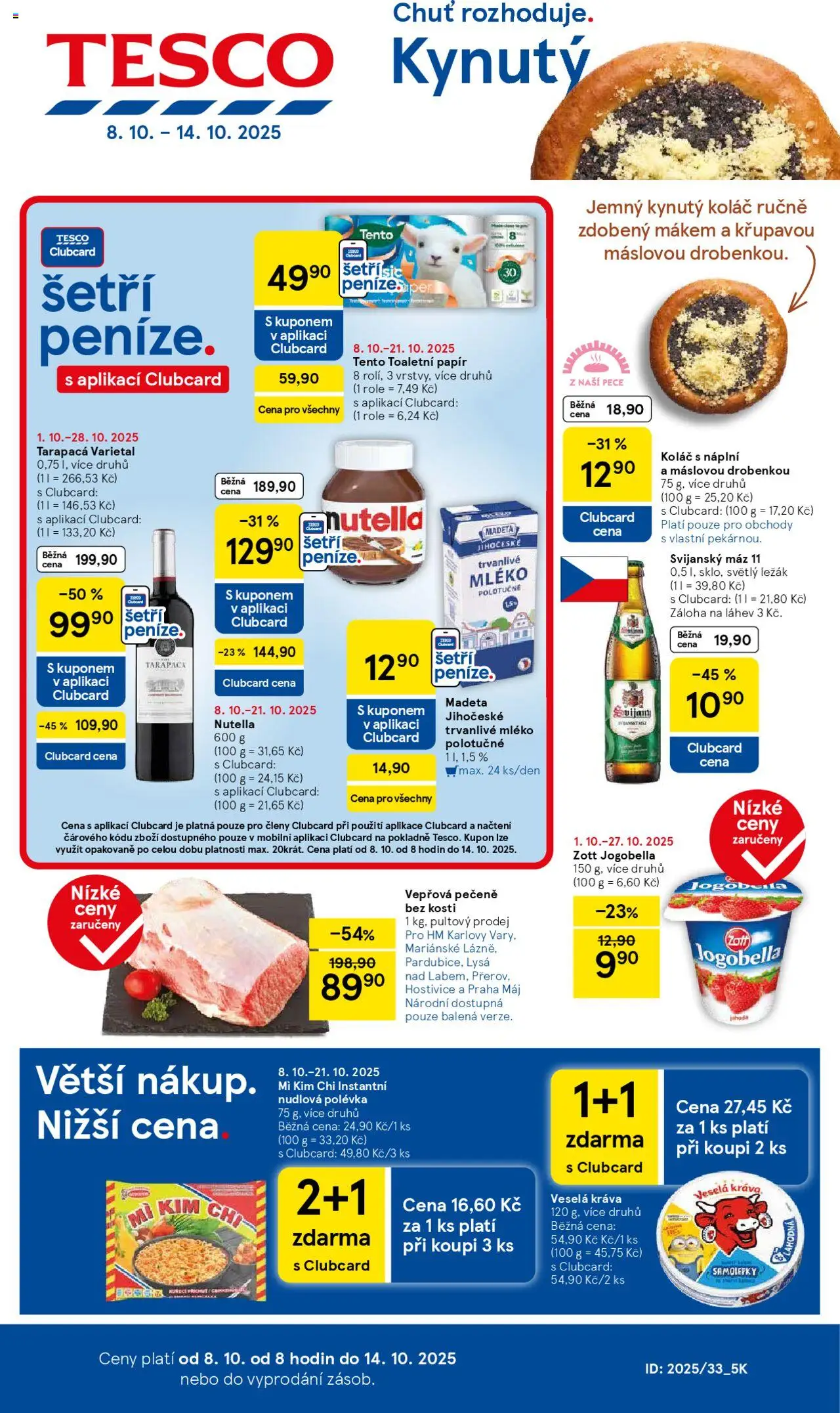 Tesco leták - Hypermarket - strana 1- platný od 08.10.2025