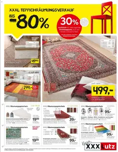 Vorschau XXXLutz Teppich Räumungsverkauf gültig ab 22.12.2025