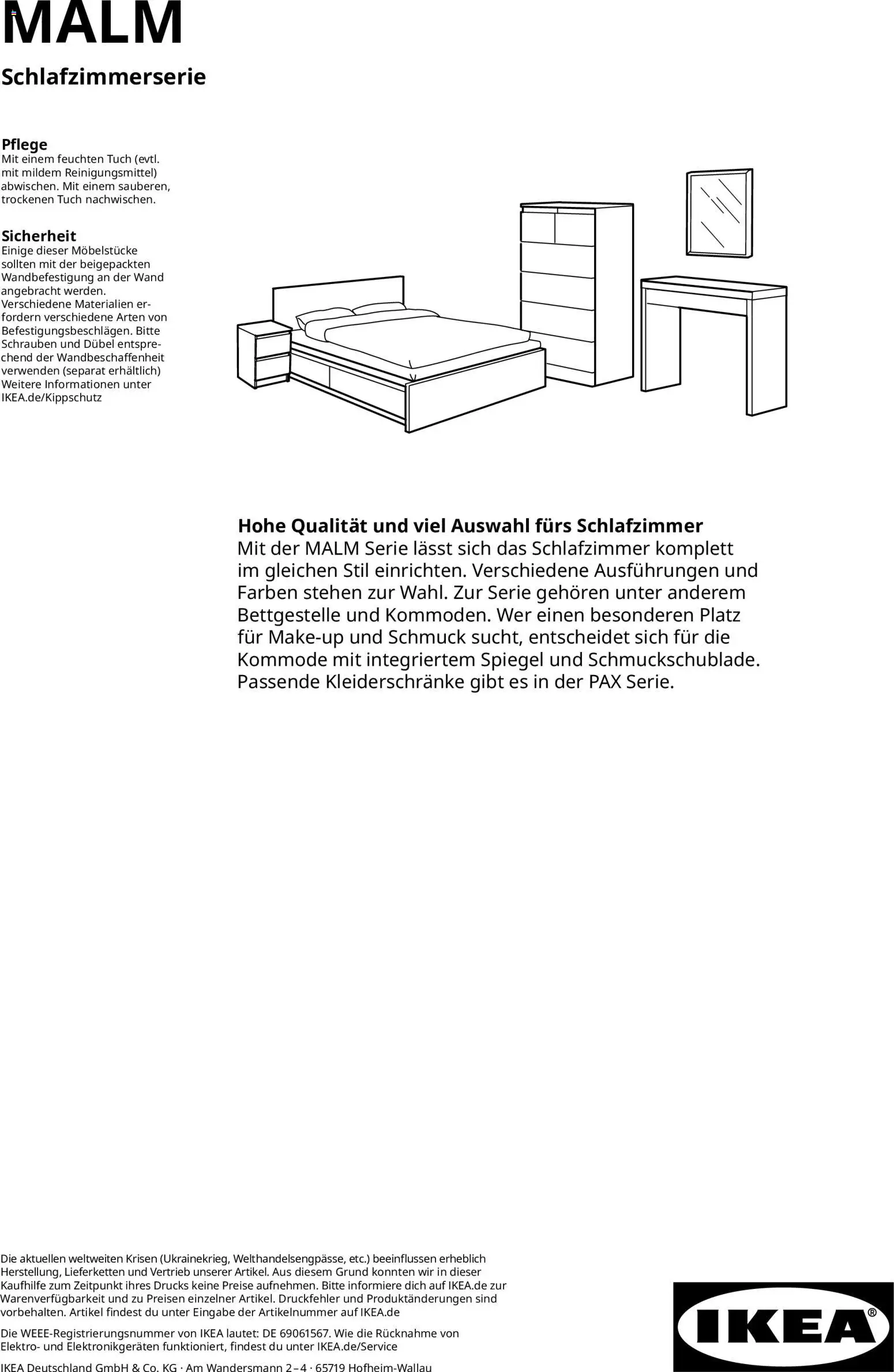 Ikea Schlafzimmerserie - Seite 1 - gültig ab 02.01.2026