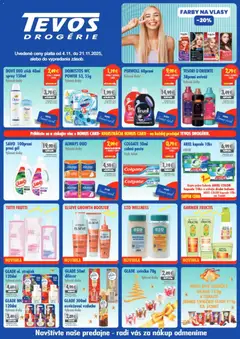 TEVOS drogérie leták platný od 04.11.2025