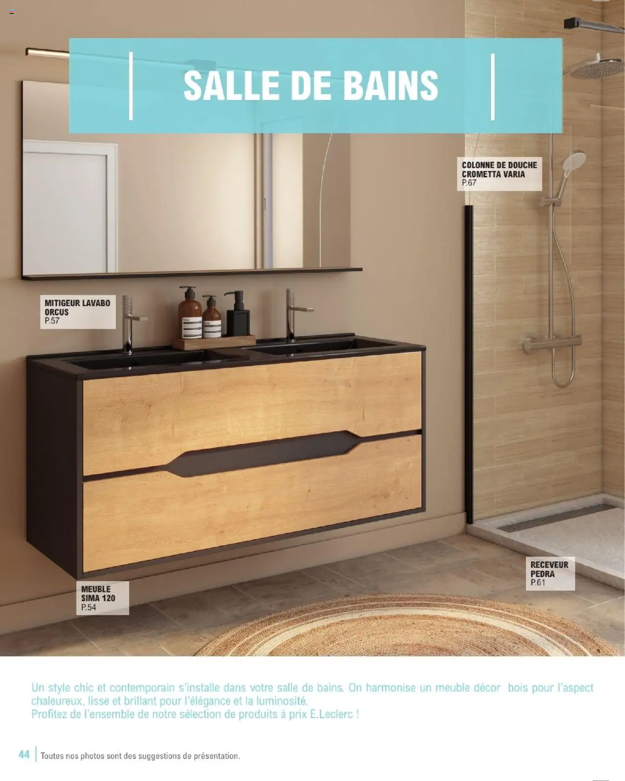 Brico E.Leclerc Guide aménagement intérieur - page 44 - valable à partir du 07/01/2025