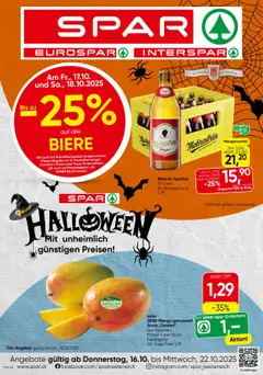 Vorschau Spar Flugblatt - Vorarlberg gültig ab 16.10.2025