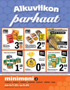 Esikatselu Minimani tarjoukset voimassa alkaen 20/10/2025